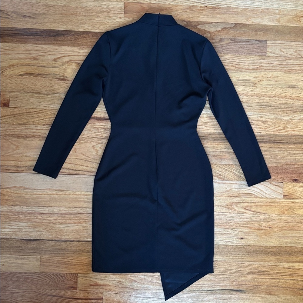 A3 Design Black Long Sleeve Dress Women’s Small Chic - Picture 3 of 5